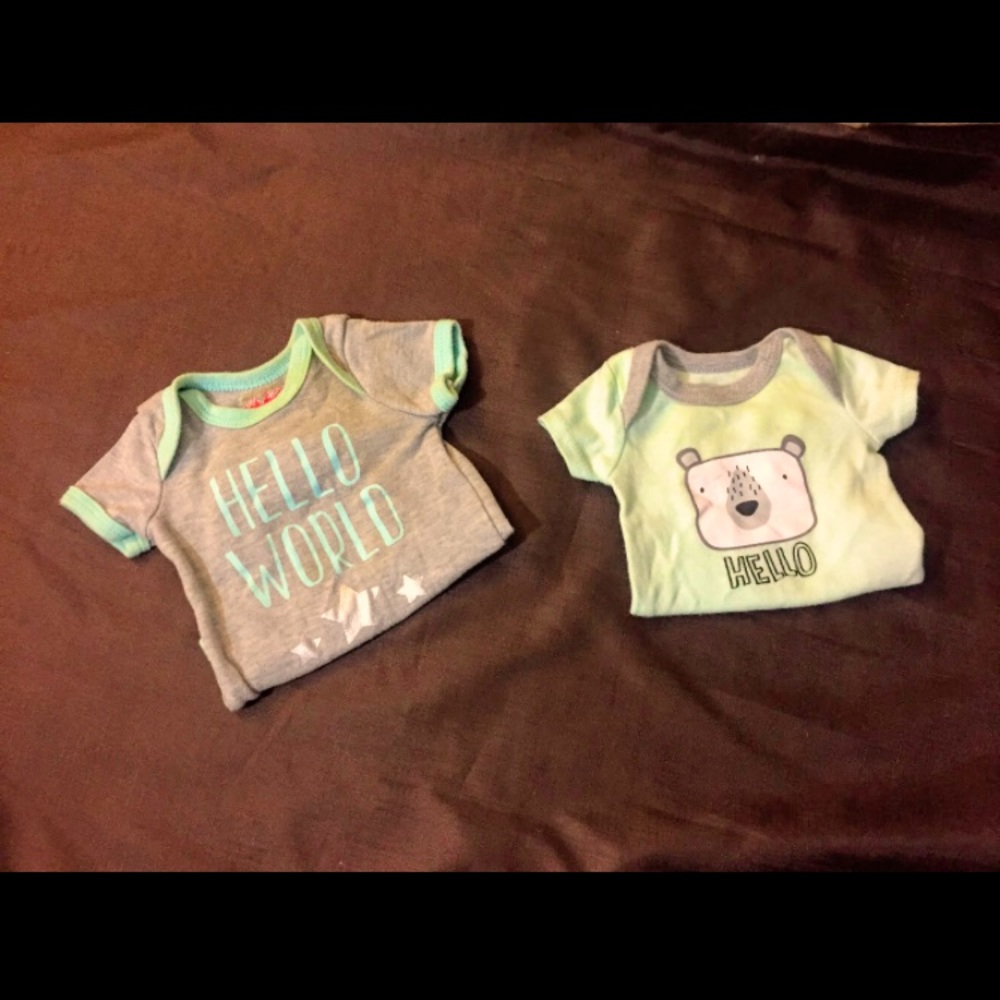 3-6 month onsies